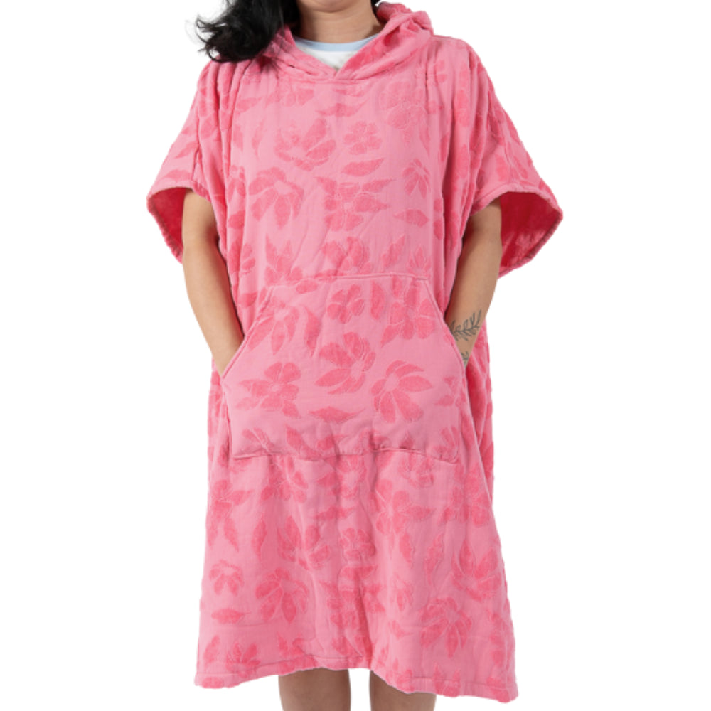 K&Co Sorrento Beach Poncho with Pocket Adult - PINK
